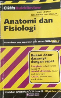 Image of CliffsQuickReviewTM Anatomi dan Fisiologi